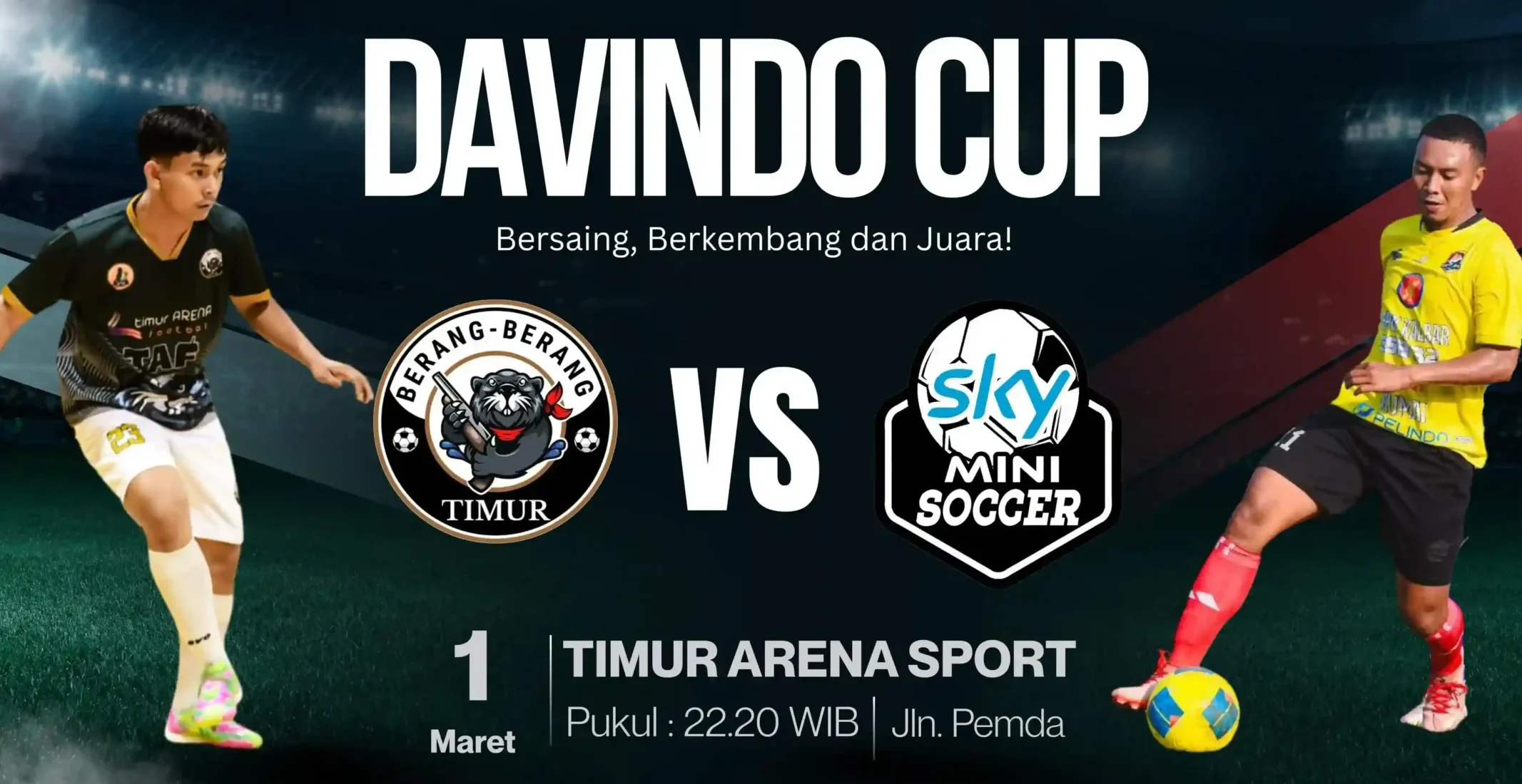 Berang Berang FC Lolos 8 Besar Liga Ramadhan Davindo Cup 2026, Siap Tantang Sky FC saat mendapat arahan dari Hery Makhrizal SH MH di Lapangan Timor Arena