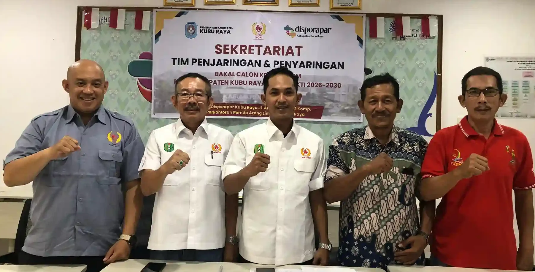 TPP rilis 2 kandidat Ketua Umum KONI Kubu Raya dalam konferensi pers