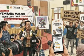 Kontroversi maskot Luwu Timur diduga AI menang dalam sayembara desain Porprov Sulsel 2026