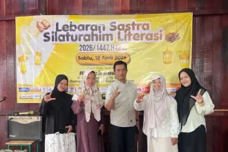 Lebaran Sastra 2026 di Pontianak tetap ramai meski diguyur hujan deras